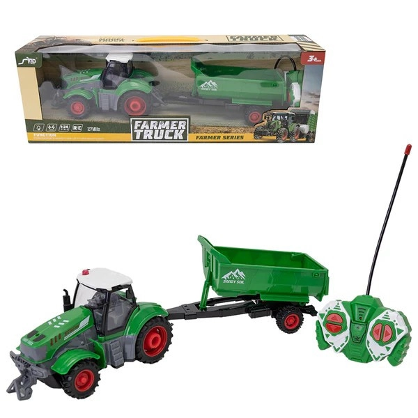 Zábavný RC traktor s prívesom
