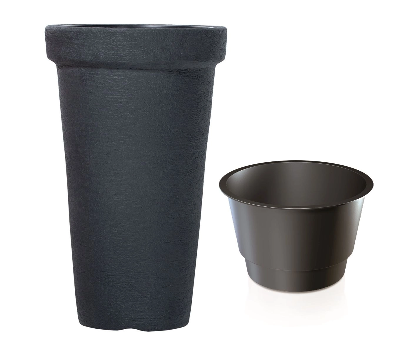 E-shop Kvetináč Classic Tower antracit 48 cm