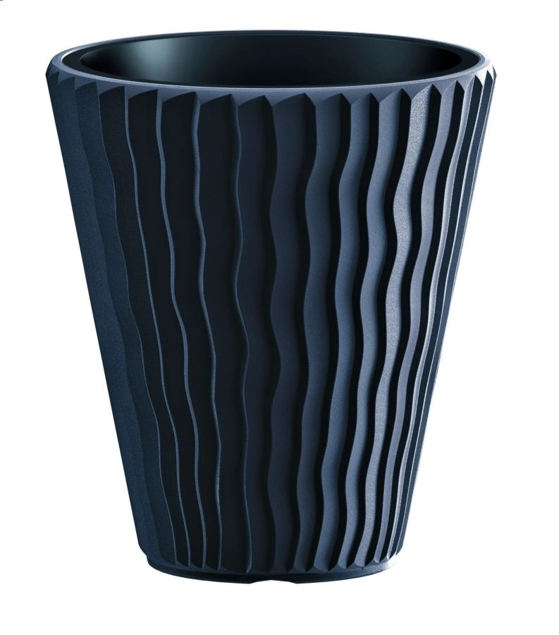 E-shop PROSPERPLAST Kvetináč SANDY + vklad antracit 39 cm