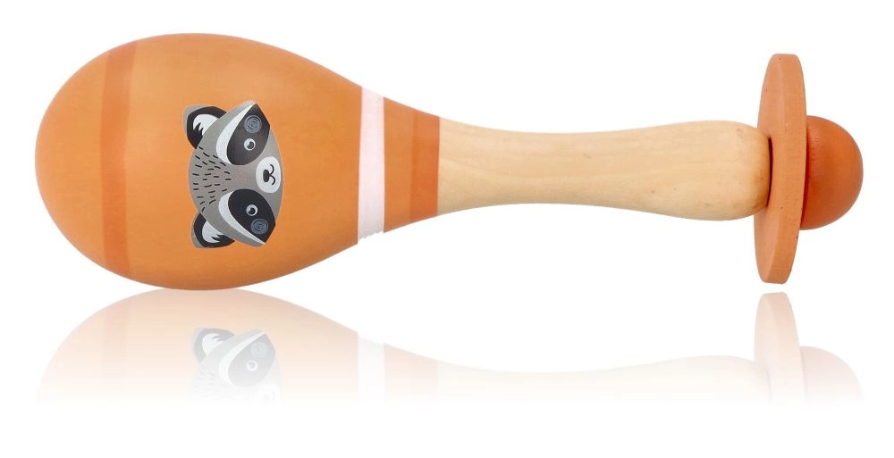 Adam Toys drevená rumba gule mýval oranžová