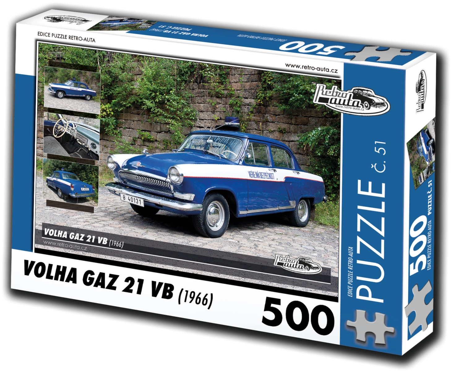 E-shop Retro-auta č. 51 Volha Gaz 21 VB 1966 500 dielov