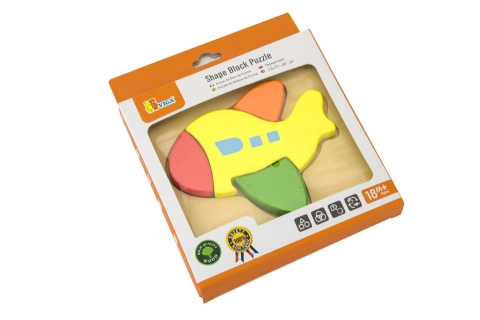 Viga drevené mini puzzle lietadlo