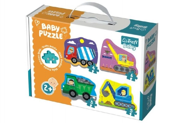 E-shop Trefl Baby Vozidlá na stavbe 4v1 3,4,5,6 dielov