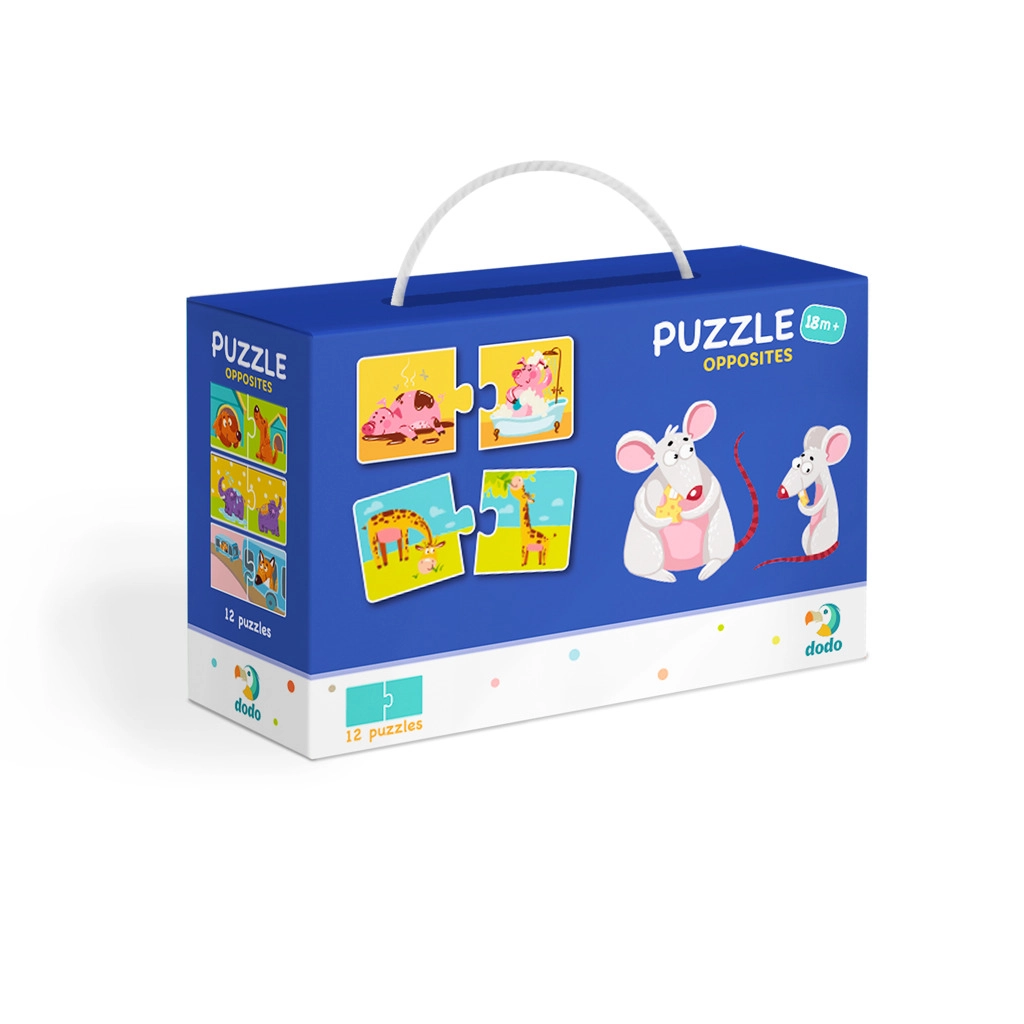 DODO puzzle Protiklady pre deti 12 dvojíc