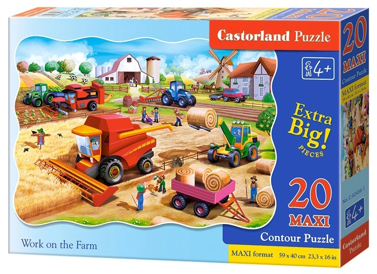 E-shop Castorland Práce na farmě MAXI 20 dielov