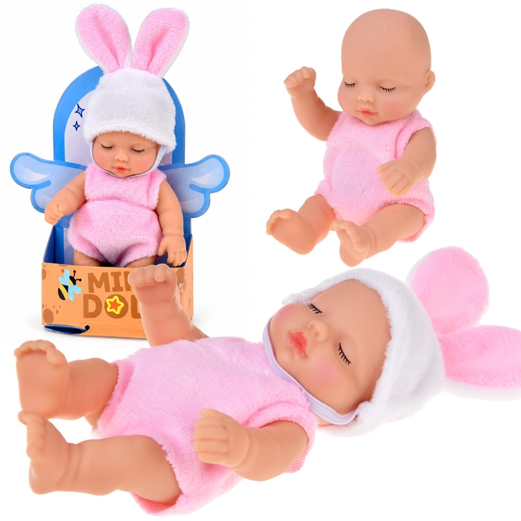 Mini bábika bábätko zajačik 11 cm