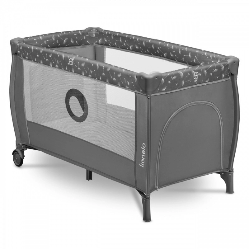 Lionelo Cestovní postýlka Stefi Plus Grey White