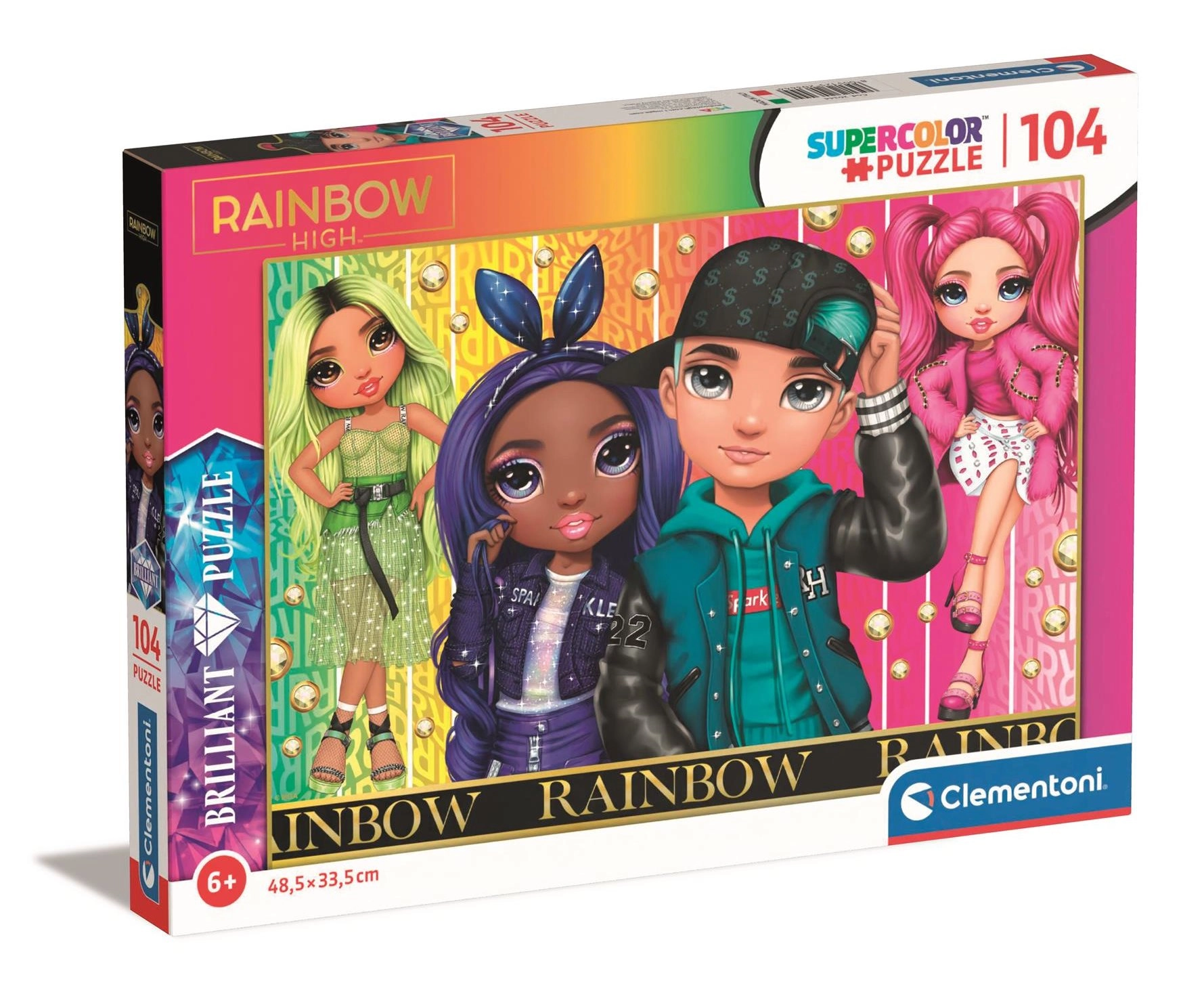 E-shop Clementoni puzzle Dúhový High: Jade, Krystal, River a Stella 104 dielikov