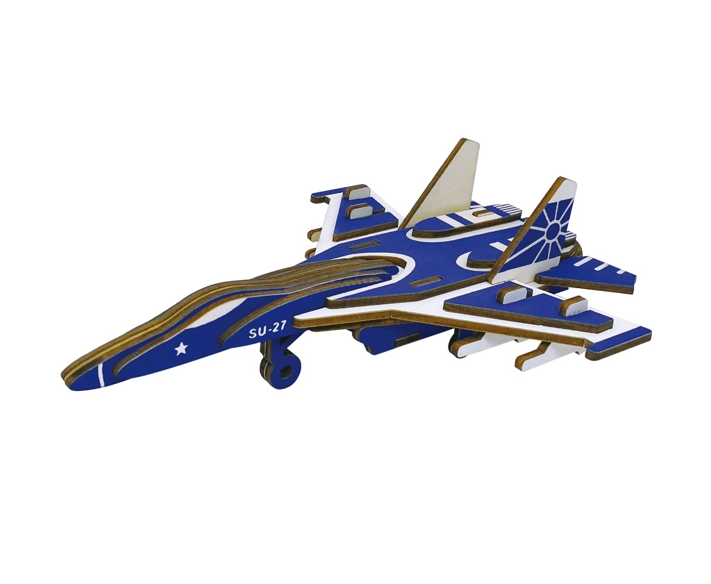 E-shop Drevené 3D puzzle Bojové lietadlo SU27