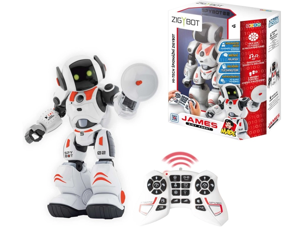 Špionážny robot Zigybot James