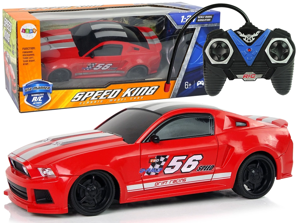 E-shop Športové auto R/C 1:24 Racing Červené tónované sklá