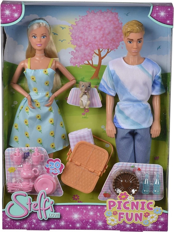 E-shop Simba Steffi Love Steffi a Kevin na pikniku 20-dielna sada bábik
