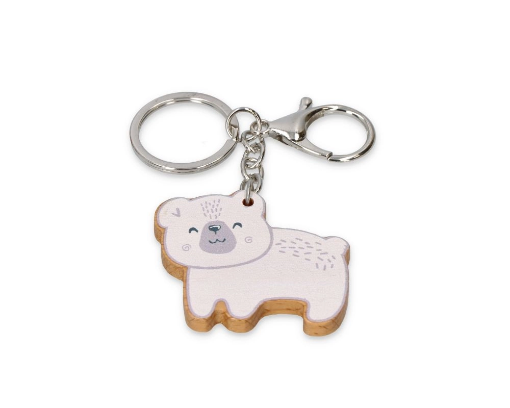 Drevená dekorácia medvedík Polar B