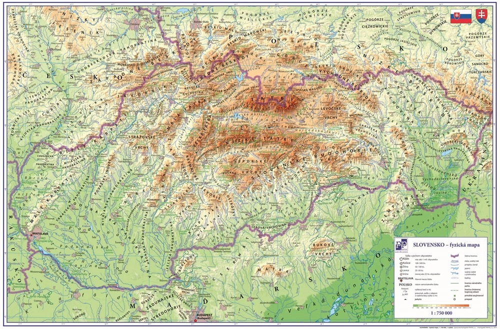 E-shop Podložka na stôl mapa Slovenskej republiky