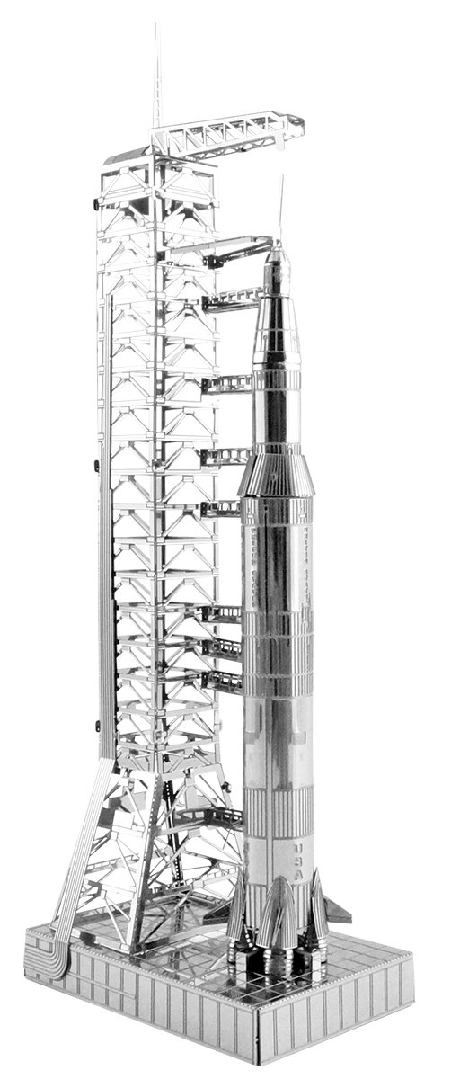 E-shop Metal Earth Luxusná oceľová stavebnica Apollo Saturn V s portálom