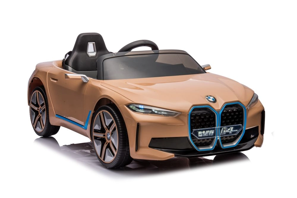 Detské elektrické auto BMW I4 zlaté 4x4