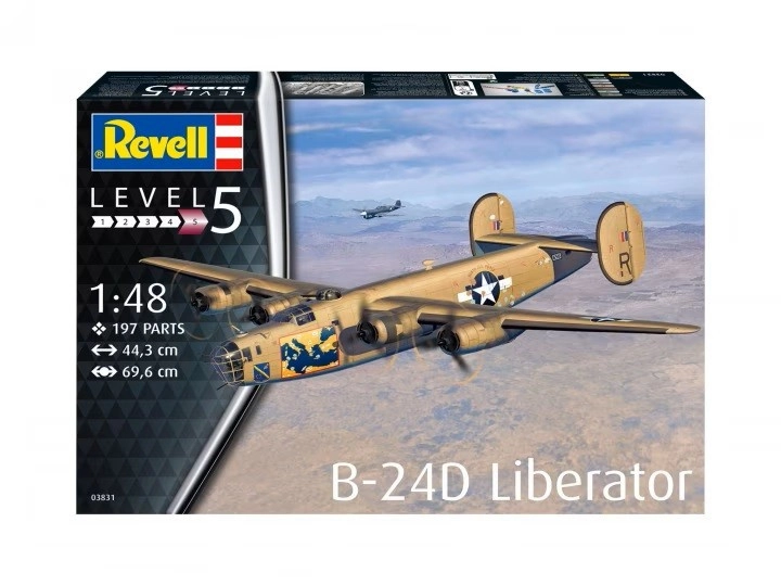Revell Plastic ModelKit letadlo 03831 B 24D Liberator 1:48