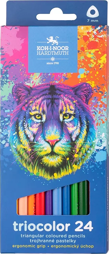 Trojhranné pastelky Triocolor 12ks
