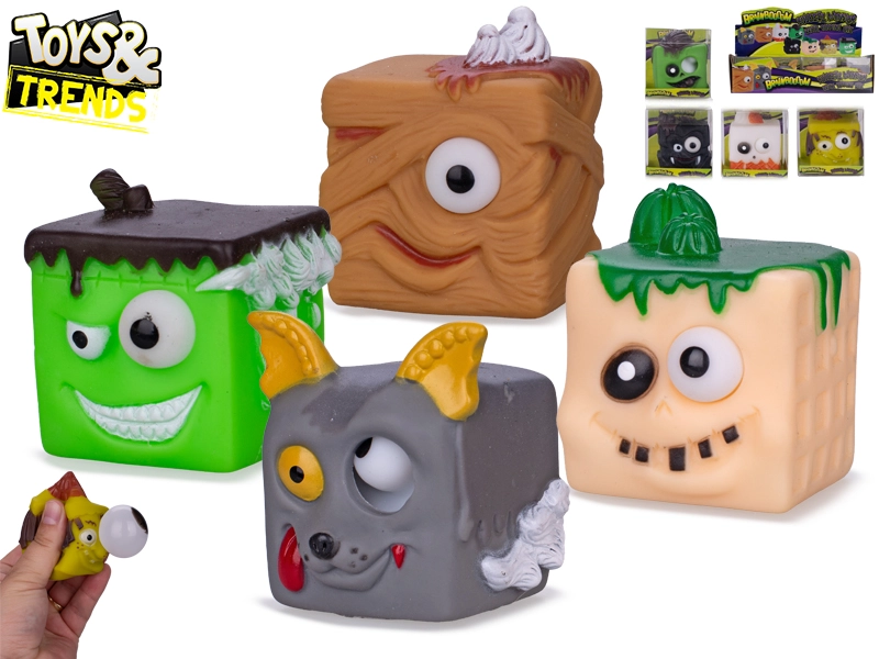 E-shop Brainboooom príšerky – strečové kocky 6 × 6 cm