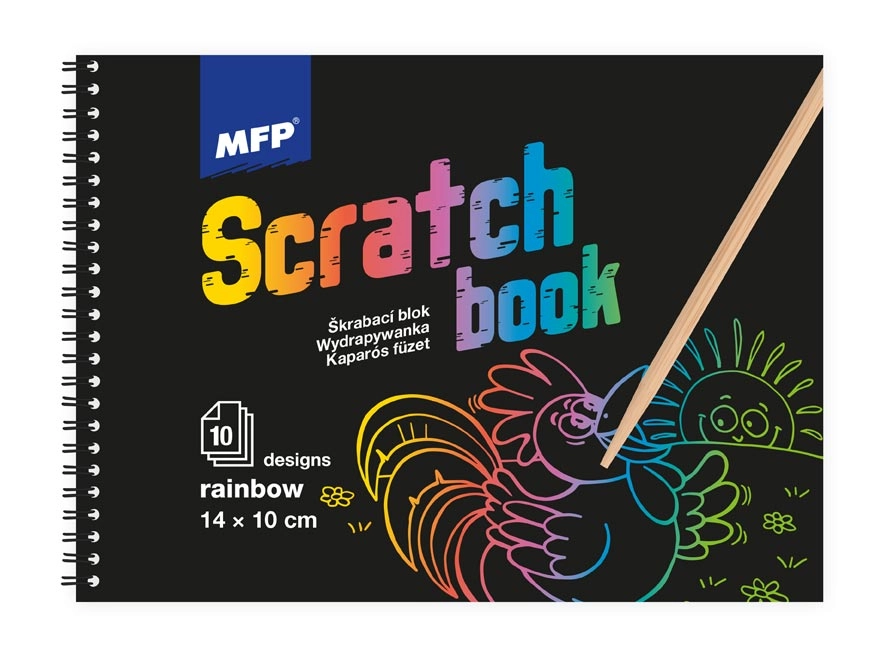 E-shop MFP 1032111 Škrabací obrázok blok 10l mix dúha