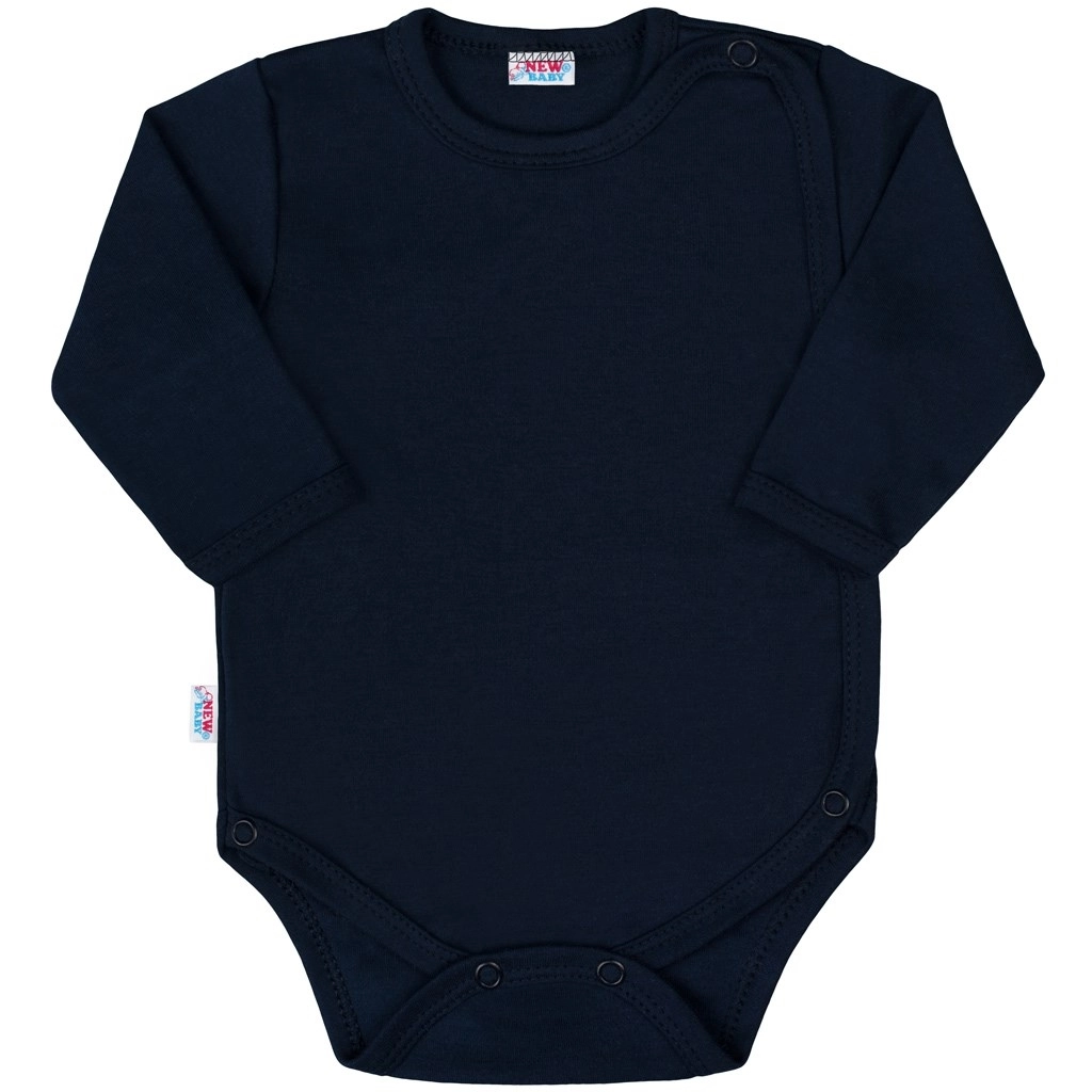 E-shop Dojčenské celorozopínacie body New Baby Classic II tmavomodré
