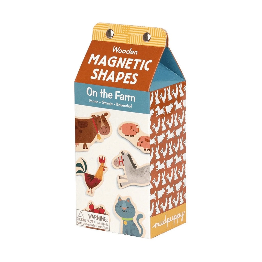E-shop Mudpuppy drevená magnetická sada Na farme