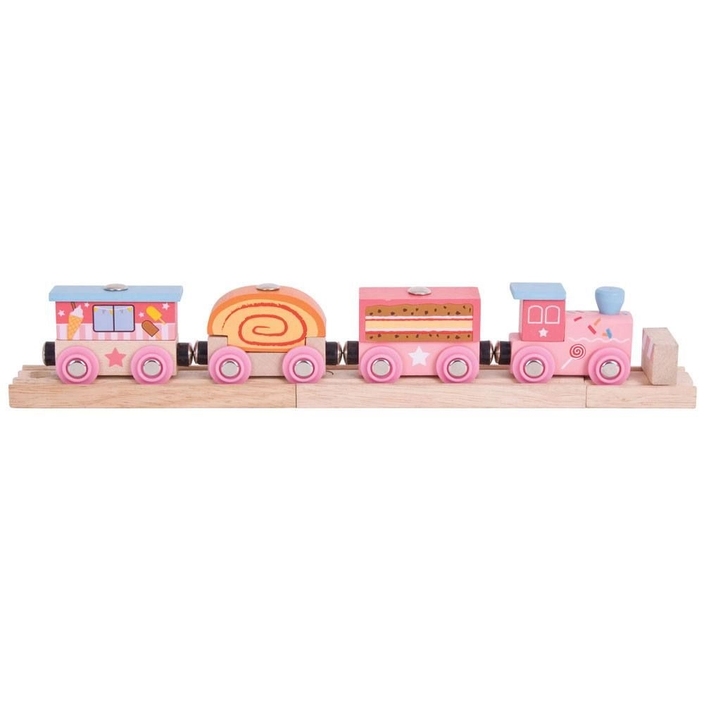 E-shop Bigjigs Sladký expres 3 koľaje