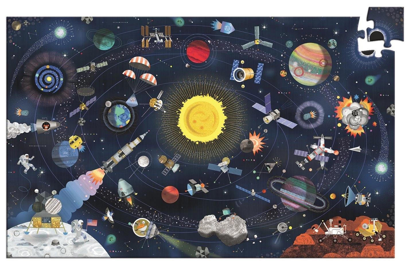 E-shop Puzzle DJECO Pozorovanie: Vesmír 200 dielikov