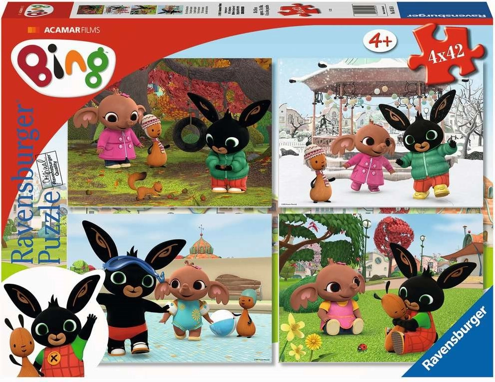 Ravensburger puzzle Bing 4×42 dielikov