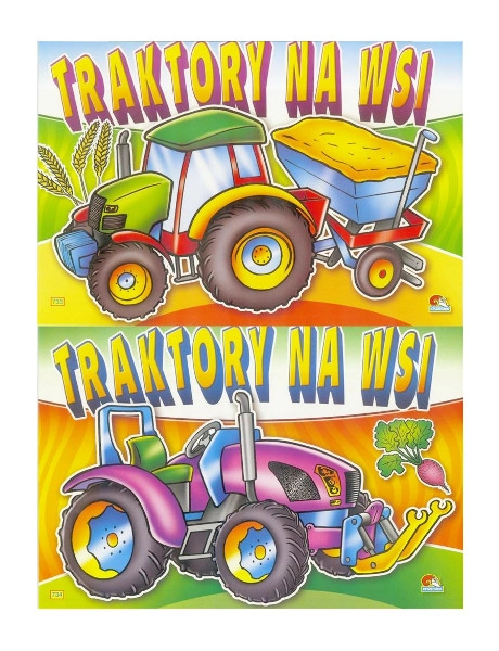 Omaľovánky Traktory na vidieku