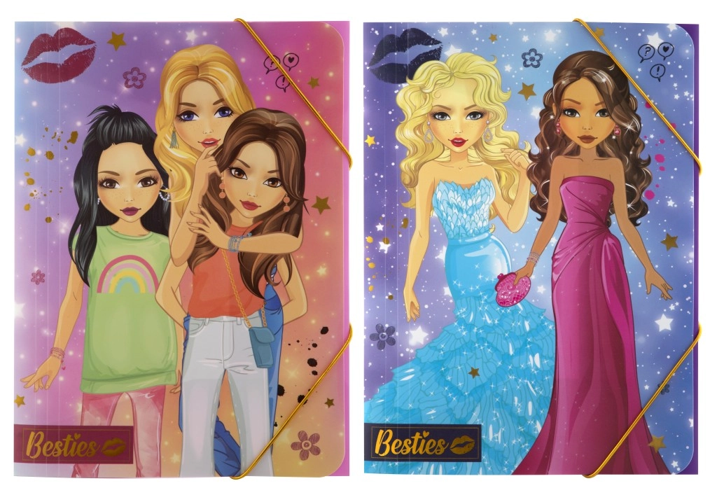E-shop Školské dosky s preklápacou gumou A4 Besties