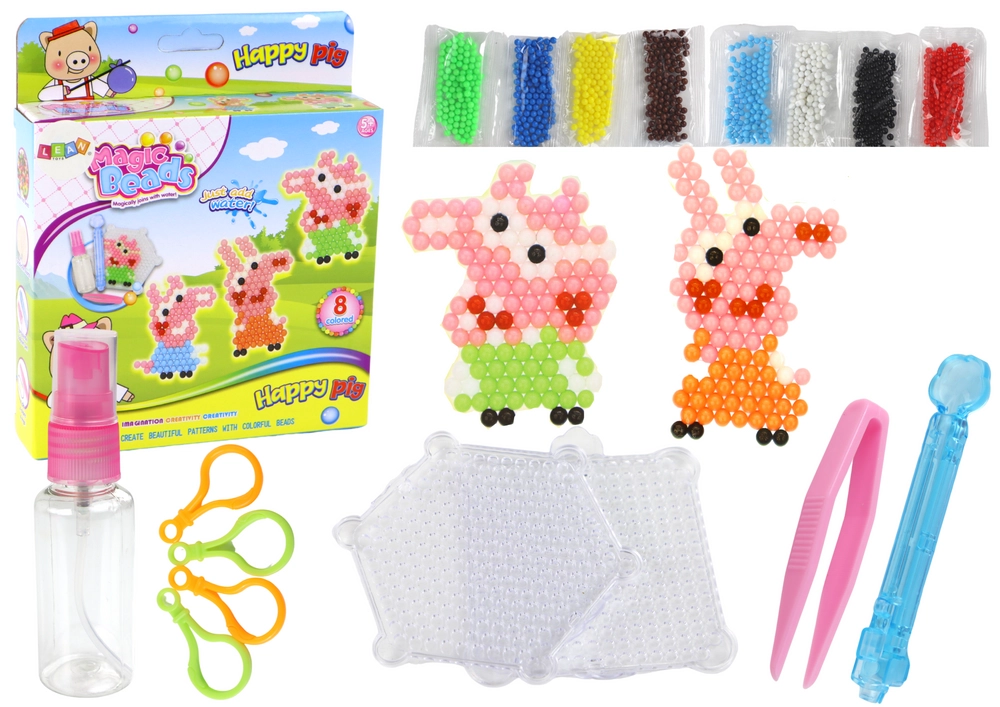 E-shop Lean Toys Magické vodné korálky Prasiatka