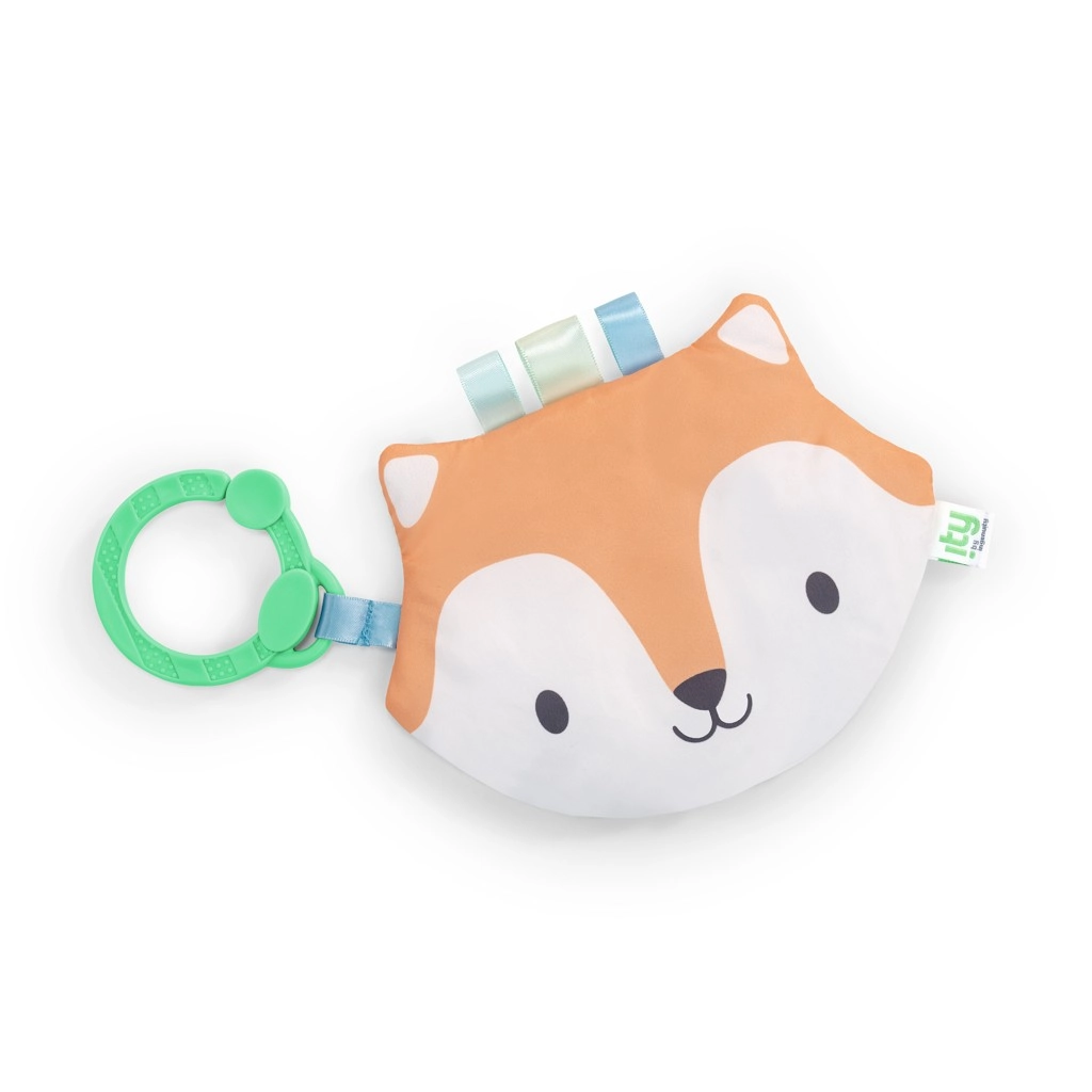 E-shop Ingenuity hračka plyšová na C krúžku Crinklet líška Kitt 14x1x13 oranžová