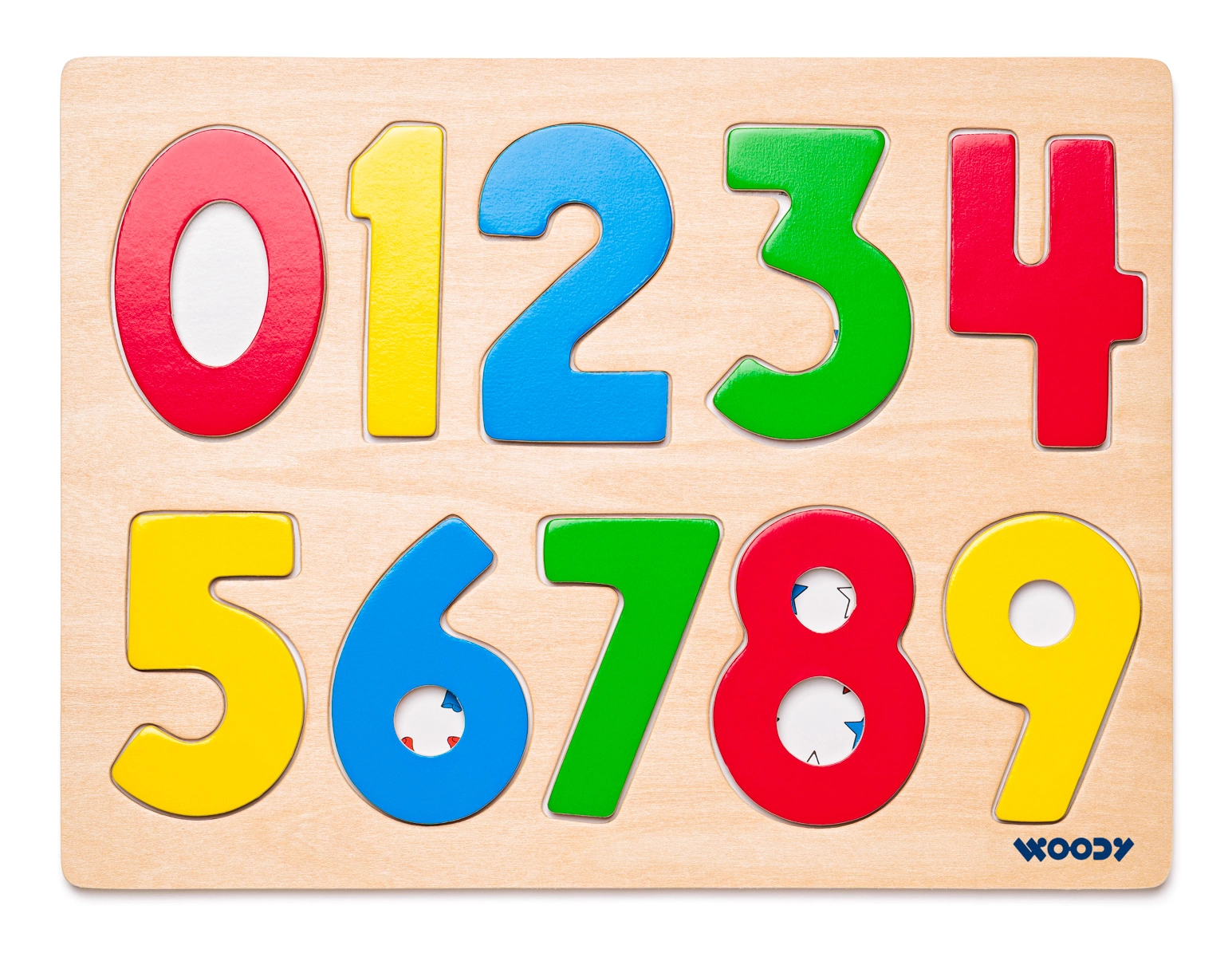 E-shop Woody Puzzle na desce Číslice s beruškami