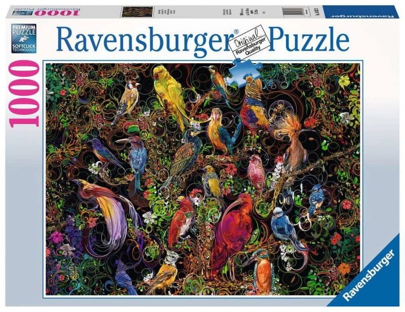 E-shop Ravensburger Umelecké vtáky 1000 dielov
