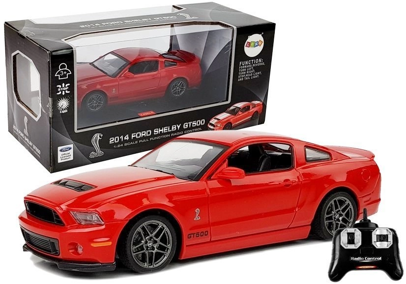 E-shop Červené diaľkovo ovládané auto Ford Shelby GT500