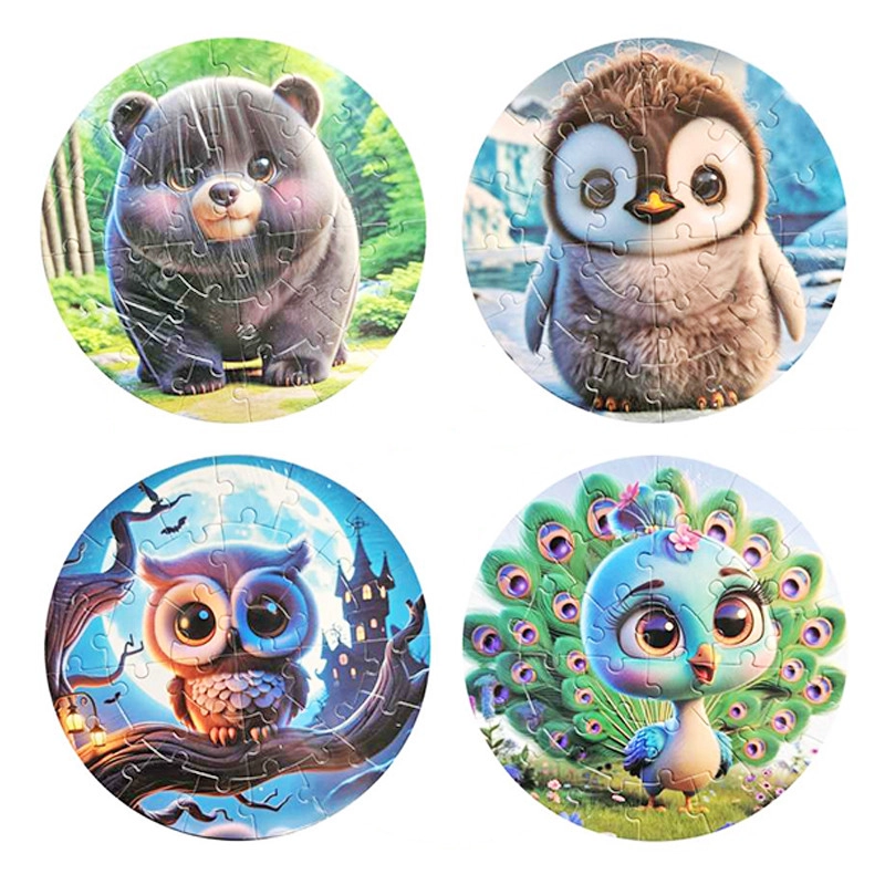 Magnetické zvieratkové puzzle 18 × 18 cm