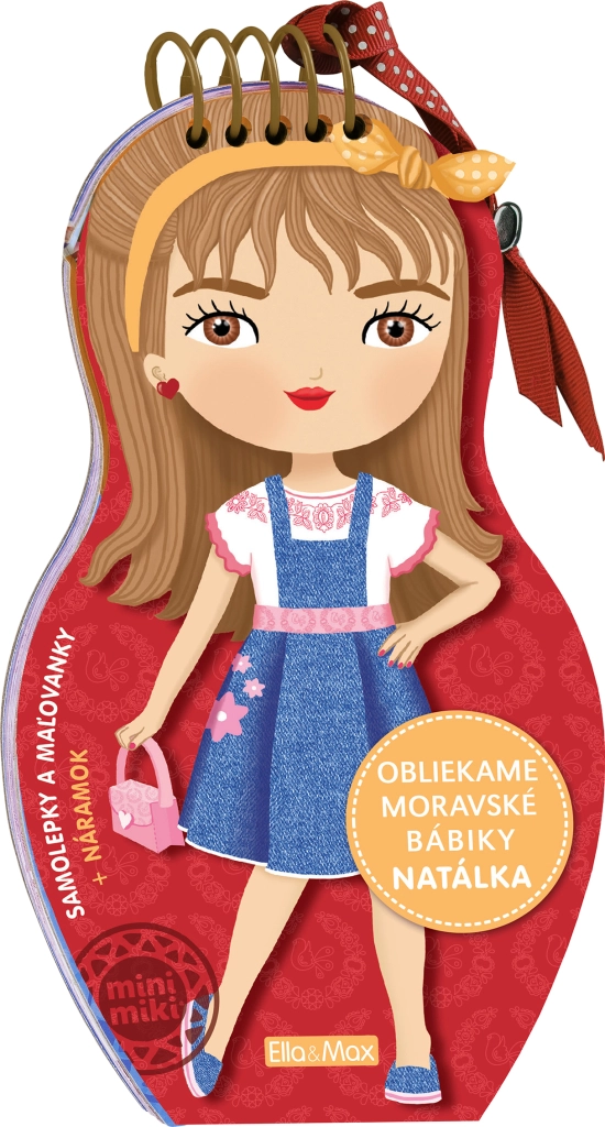 E-shop Obliekame moravské bábiky Natálka – maľovanky a nálepky