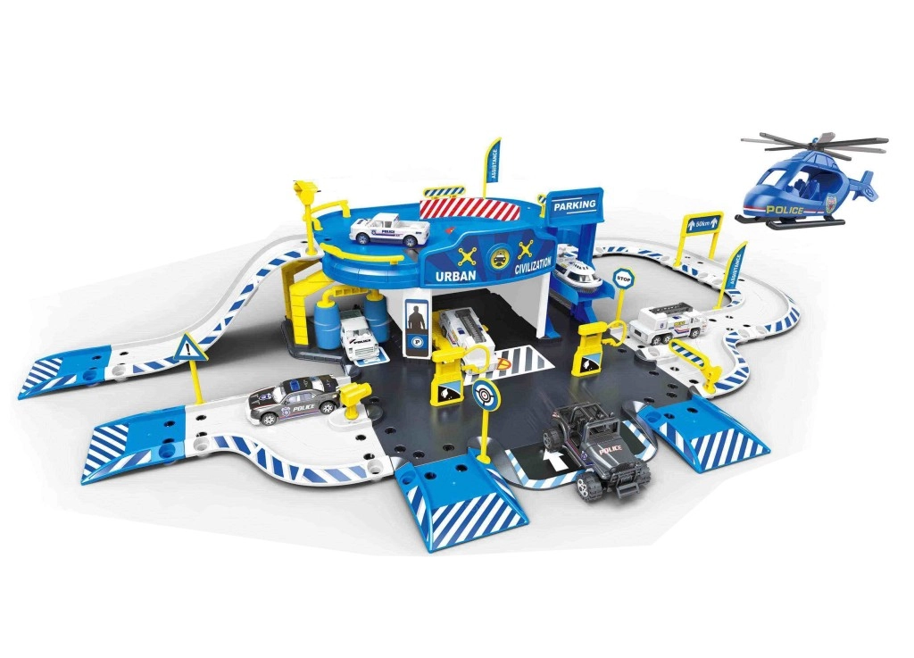 E-shop Alltoys Policejní stanice hrací set 62 ks