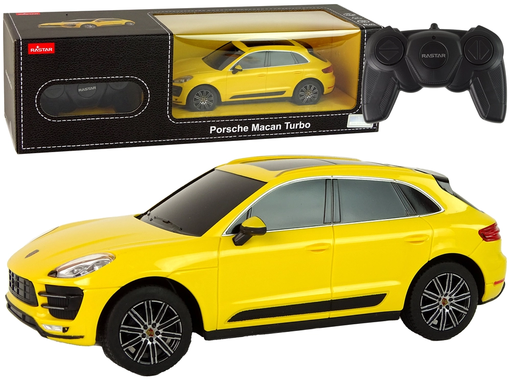 E-shop Rastar Auto R/C Porsche Macan Turbo Rastar Yellow 1:24