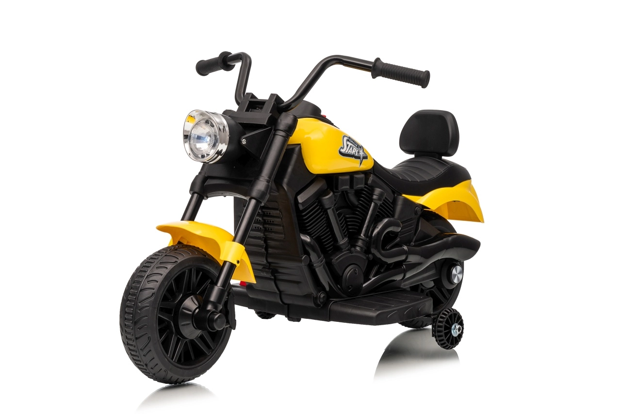 Detská elektrická motorka STAR žltá