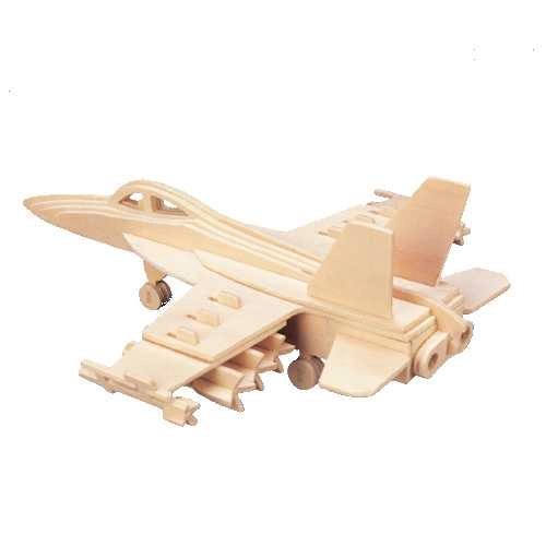 E-shop Woodcraft drevené 3D puzzle – stíhačka