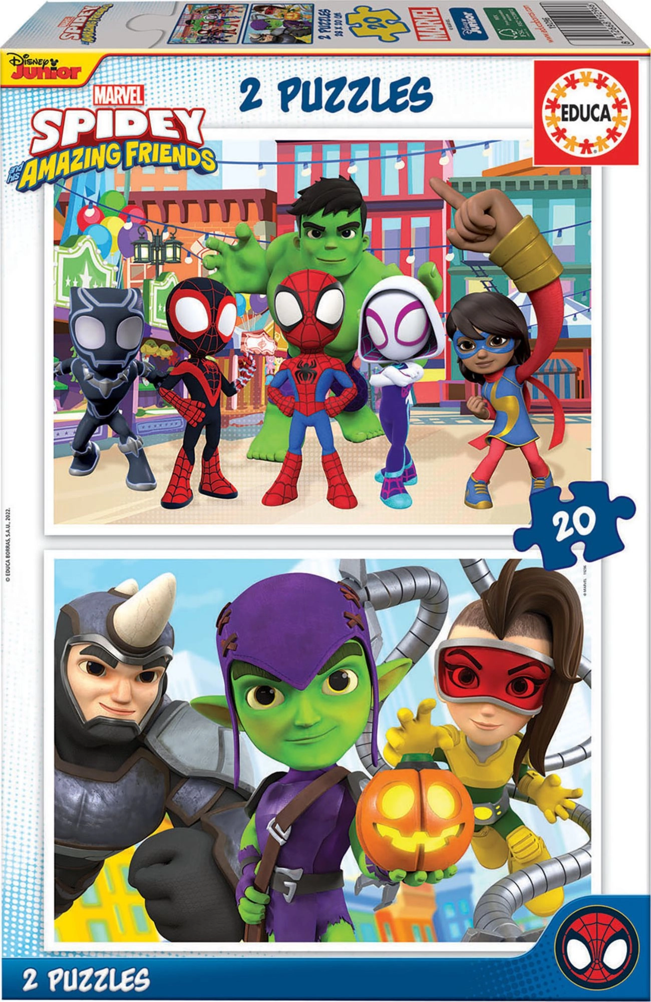 E-shop Educa Spidey & his Amazing Friends 2 x 20 dielov