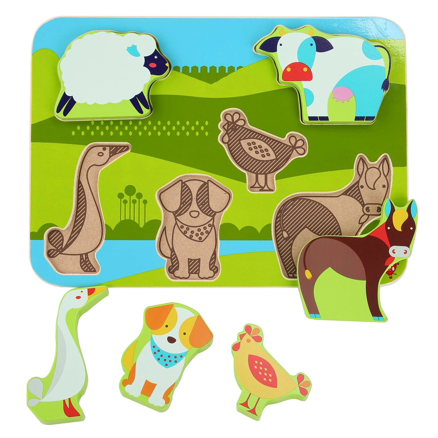 E-shop Lucy & Leo puzzle zvieratká z farmy LL226