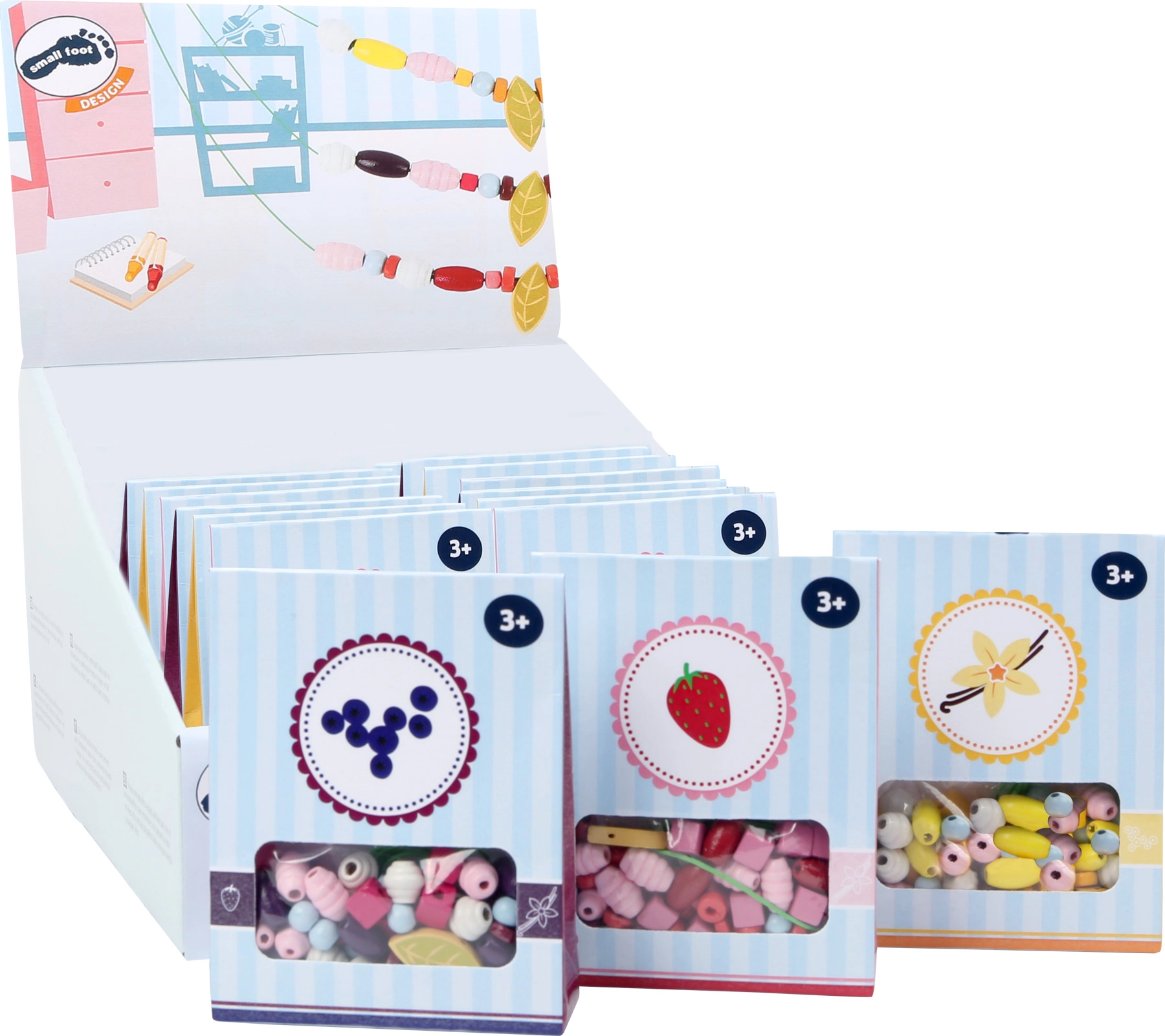 E-shop Small Foot Drevené korálky Candy 1 ks