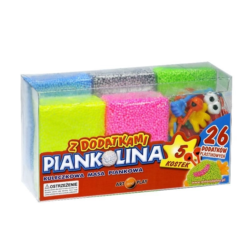 E-shop Pěnová modelína 5 farieb s 26 doplnkami