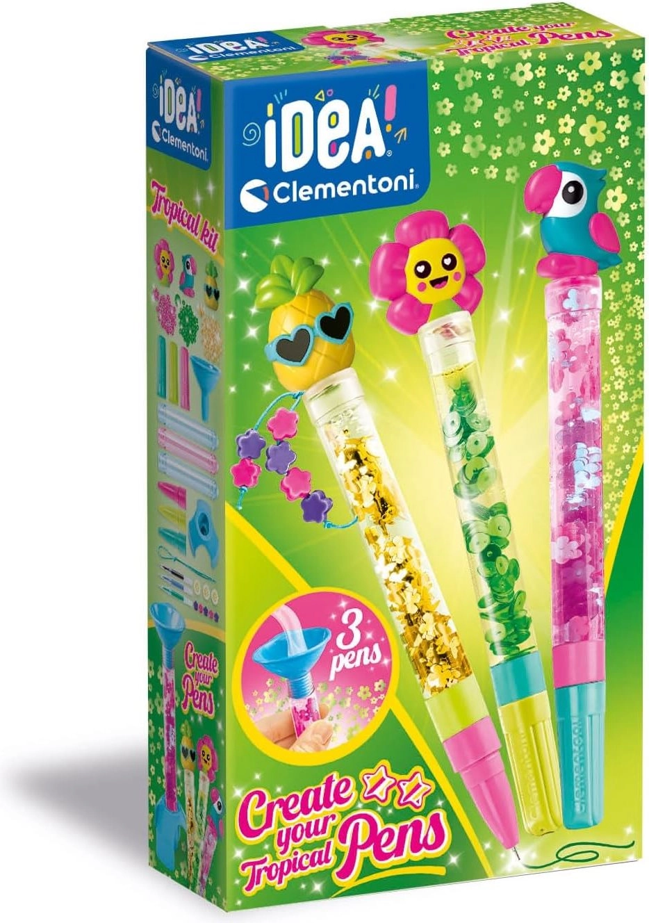 E-shop CLEMENTONI IDEA Kreatívna súprava na výrobu pier Tropical
