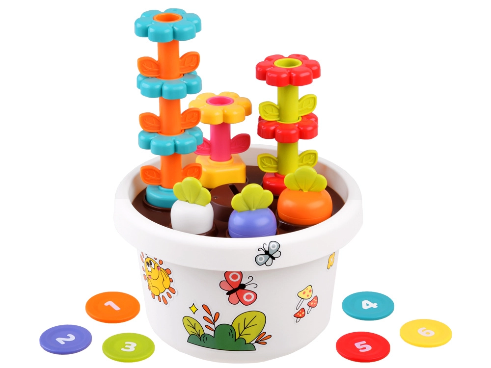 E-shop Hola Edukačný Kvetináč 12m+ s Hračka Sorter a Pyramída