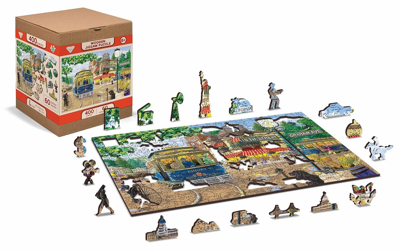 E-shop WOODEN CITY Dřevěné Viktoriánská ulice 2v1 EKO 400 dílků