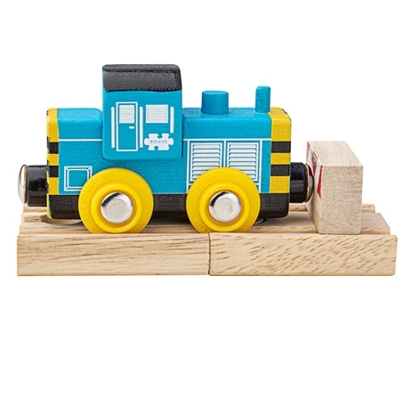 E-shop Bigjigs Rail Dřevěný vláček Shunter